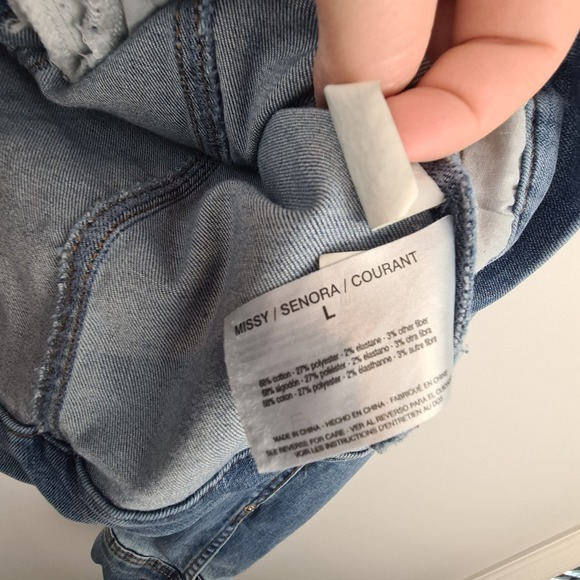 Vintage America Blues Womens Denim Jacket Size Large Medium Wash Everyday Layer - Picture 4 of 8